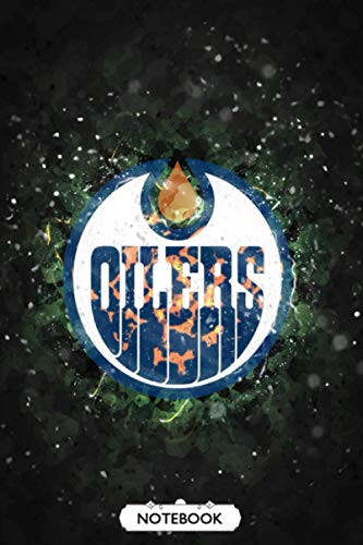 NHL Notebook : Edmonton Oilers Lined Notebook Journal Blank Ruled Writing Journal, White