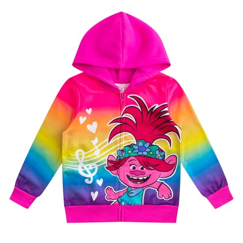 Amazon.com: UNIVERSAL Dreamworks Trolls World Tour Zip Up Girls