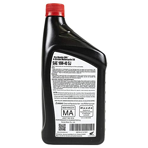 Honda GN4 Motor Oil - 10W40 - 1 Quart