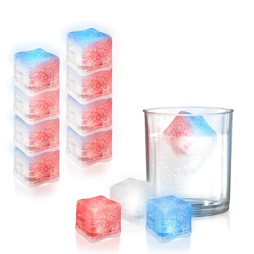 Windy City Novelties 12 pack LED Ice Cubes with Changing Lights (Patriotic Theme) by Windy City Novelties - Image 2