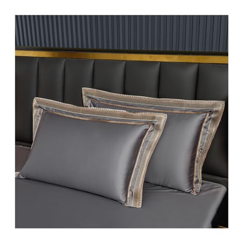 Parure de lit en coton égyptien rose pour un confort luxueux et doux - 7