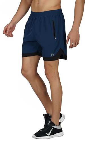 Image of NEVER LOSE Mens Running Athletic Shorts 5 inch Inseam Quick Dry Workout Shorts Men Lightweight Gym Shorts with Pockets