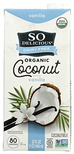 So Delicious Organic Vanilla Coconut Milk Beverage, 32 Ounce - 12 per case.