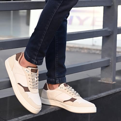 Image of Cruiser Sneaker for Men | Lightweight & Comfortable | Stylish Lace-Up Casual Footwear with Cushioned Insole | Perfect for Versatile Outfits 2642-1