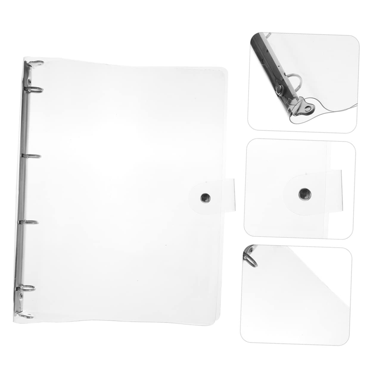 Classeur Scolaire Transparent A4 en Plastique, Lot de 2