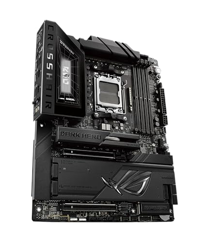 ROG Crosshair X870E Dark Hero ATX Scheda Madre, 20+2+2 Power Stage, Slot DDR5, PCIe 5.0, Cinque slot M.2, dissipatore di calore 3D VC M.2, USB4, AI Cache Boost, PCIe Slot Q-Release, AIO - Scheda madre - Immagine 7