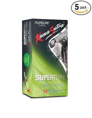 KamaSutra Superthin 12 Ultra Thin Condoms – Pack of 5