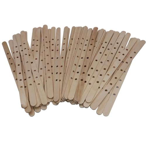 Sujetadores de mecha de madera para velas 100 unidades miniatura 2