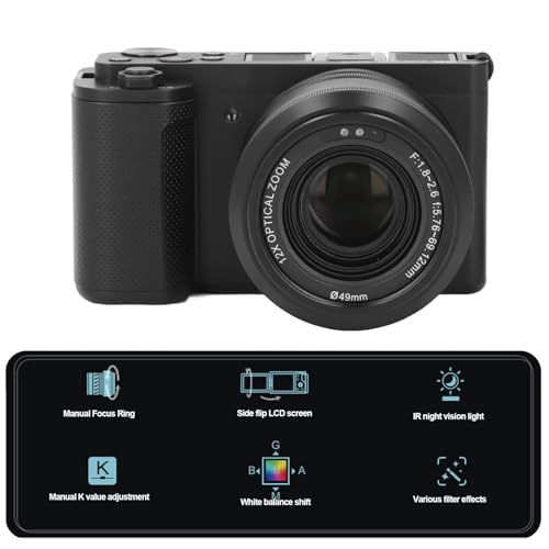 Cámara Digital 5K 72MP Zoom Óptico 12X Pantalla Táctil miniatura 2