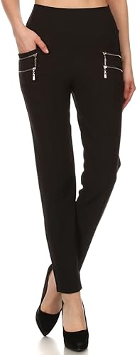 LA12ST Culottes de tiro para mujer, pantalones anchos casuales lisos, palazzo, talla única, pantalones