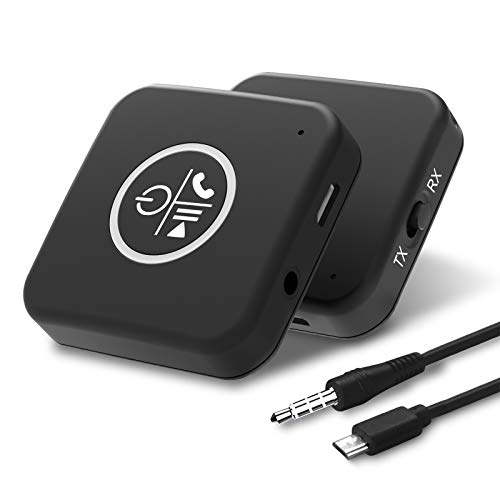 Bluetooth Adapter 5.0 Bluetooth Transmitter Bluetooth Empfänger mit Hände frei 3.5 mm AUX Kable Wireless Audio Adapter für PC TV Kopfhörer