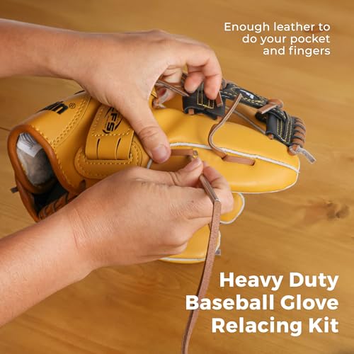 image for TOFL Softball and Baseball Glove Lace Kit | Mitt Lace Glove Repair Lac
