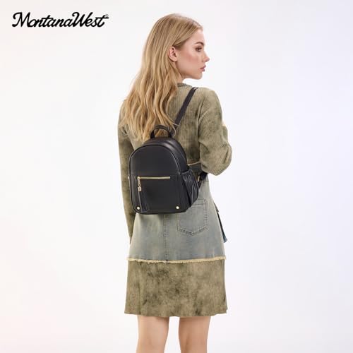 Image of Montana West Mini Backpack Purse for Women Anti Theft Backpacks with Secured Zipper and Tassel