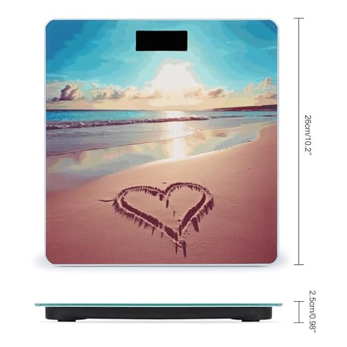 Love Beach balanza digital para peso corporal automática miniatura 2