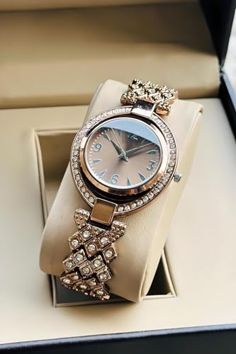 Image of styledose Women Analogue Wrist Watches for Women's & Girls&Miss&Ladies Diamond Studded Stylish Bracelet Strap