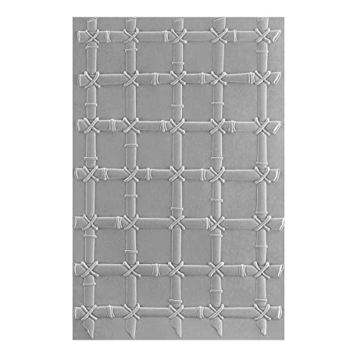 Spellbinders Bamboo Trellis 3D Embossing Folder from The Painter’s Garden Collection by Susan Tierney-Cockburn, Metal, ONE - Image 4
