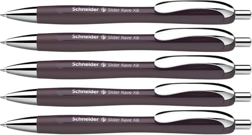 Schneider Slider Rave XB Kugelschreiber, 5 Stück, Pflaume