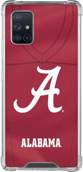 Skinit Clear Phone Case Compatible with Galaxy A71 5G - Officially Licensed University of Alabama Maroon Jersey Design