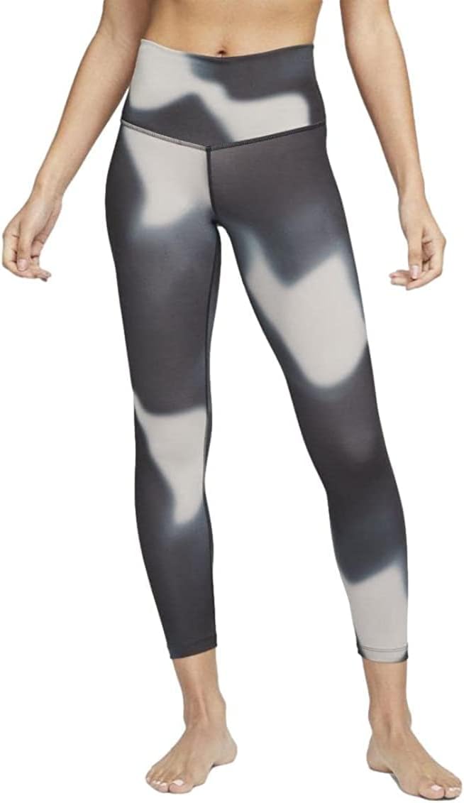 Nike Yoga Dri-FIT Women's 7/8 High-Rise Gradient-Dye Leggings (as1, Alpha, x_l, Regular, Regular, Dark Smoke Grey/Iron Grey, X-Large)