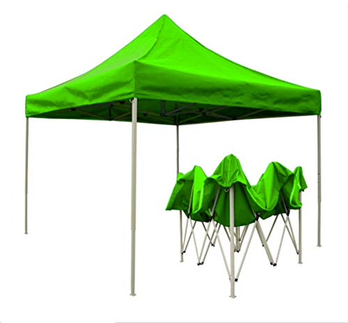 Image of Gazebo Tent Portable Popup Foldable Canopy 10x10 Ft Shelter for Event, Advertisement, Promotion, Exhibition, Market Stall, Waterproof Outdoor Gazebo Tent, Heavy Duty Frame (Green, 10 x 10 Ft)