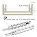 KCOLVSION 1 Pair 20 Inch 500 Lb Capacity Heavy Duty Drawer Slides with Screws,Side Mount Full Extension 3 Fold Ball Bearing Stainless Steel Hardware Drawer Rails,Industrial DIY