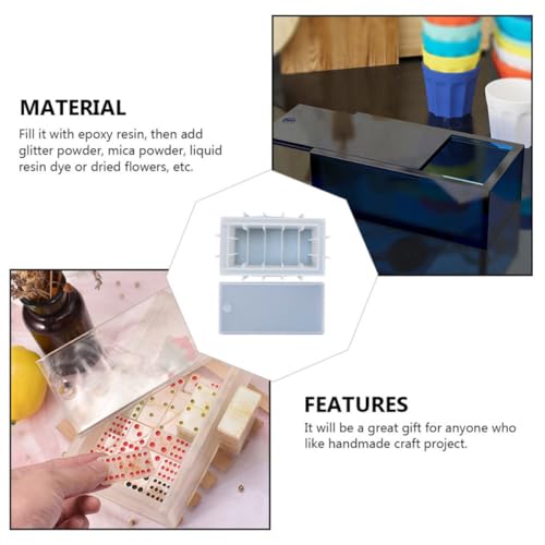 Moule de rangement en silicone blanc pour projet artisanal durable
