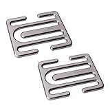 Comimark 2 pcs Gun Color (Metal) seat Belt Adjustment Anchor