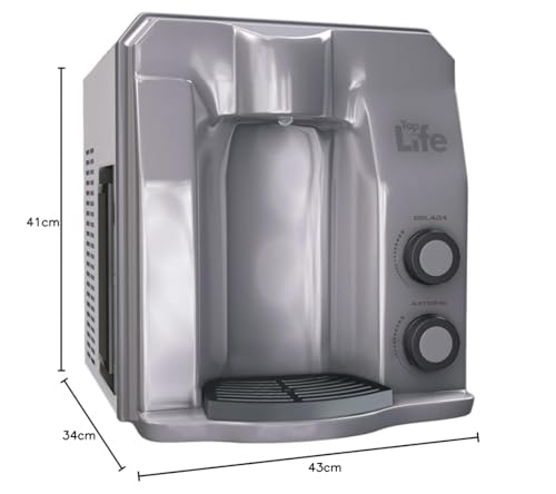 Purificador Super Água Alcalina Mineralizada Gelada Ph 9,5 Redox/Pral Negativo Flex HE - Top Life (220, Prata) - Imagem 8