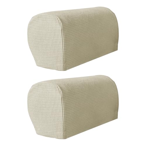 Generisch Fundas para sofá, 2 piezas, resistentes al polvo, antideslizantes, lavables, para sofá, reposabrazos, fundas para sillón de relax, protección para salón, dormitorio, seguro