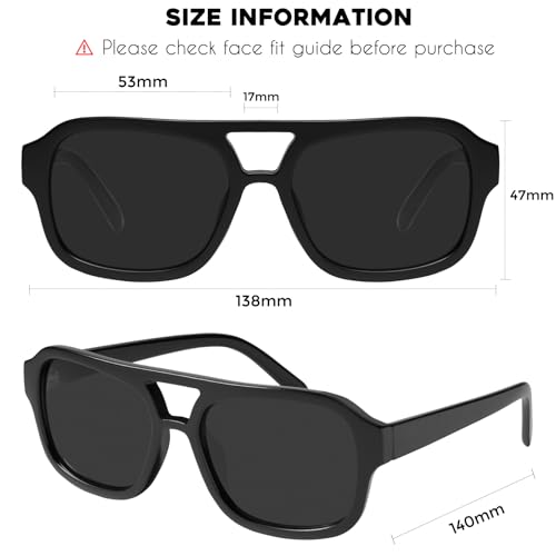 Image of mosanana Small Square Aviator Sunglasses for Women MS52362 | Retro Narrow Frame, UV400 Protection, Designed for Daily Outfits, Travel and Fashion Looks