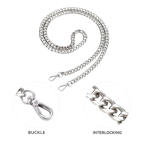 Image of Jiesinlov Purse Chain Adjustable Shoulder Strap with Small Metal Ball Replacement Transformation Crossbody Handbag