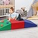 IDEALHOUSE Soft Play Climbing Blocks for Toddlers, 5-Piece Foam Play Set for Indoor Crawling, Climbing & Sliding, Safe Activity Building Toys for Kids Ages 1–3