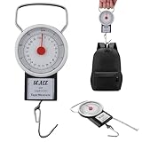 Báscula de equipaje manual Báscula de viaje portátil para equipaje de 22 kg de peso con cinta de 1 m y para maleta colgante ajustable