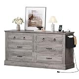 DWVO Farmhouse 6 Drawers Dresser,