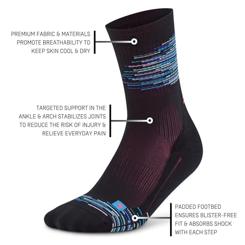 CEP Crew Cut Athletic Performance Running Socks - Paris Vibes Mid Cut Compression Socks for Men and Women3