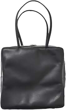 Amazon | [モルミルス] レザー スクエア トートバッグ one ブラック m