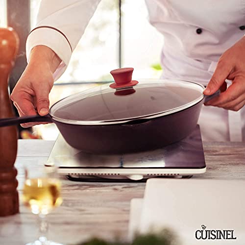 Glass Lid - 12"-Inch/30.48-Cm/308Mm - Compatible With Lodge - Fully Assembled Tempered Replacement Cover - Oven Safe For Skillet Pots Pans: Universal For All Cookware: Cast Iron, Stainless, Non-Stick #TOP4