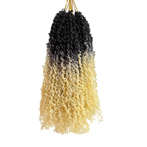 16 Inch Pre-Looped Yanky Twist Crochet Hair, 30 Strands/Pc, Mini Passion Twists, Senegalese Braiding Hair (OT613, 8 Pcs/Pack)