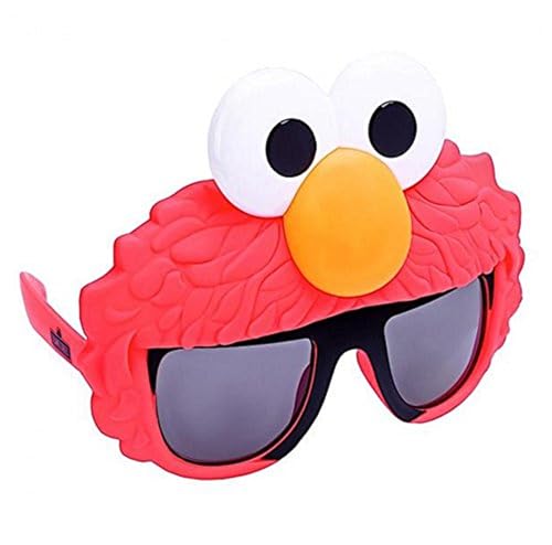 Sun-Staches Sesame Street Official Elmo Sunglasses, Costume Accessory, UV 400, One Size Fits Most, 8