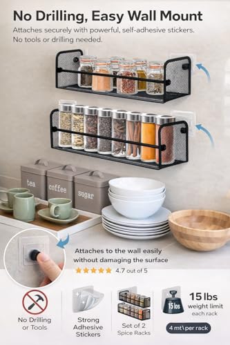 Image of Metal Spice Rack Organiser