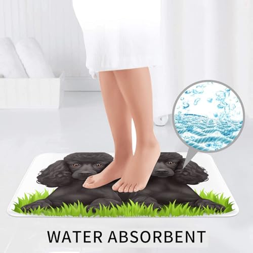 Tapis de bain caniches antidérapants et absorbants pour une sécurité maximale - 7