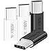 Produktbild ARKTEK USB C Adapter auf Micro USB [4 Stück] - Micro USB (Buchse) auf Typ-C Konverter, kompatibel mit Samsung Galaxy S10/S10+/S9/S9+/Note 10/A40/A50, Huawei p30 lite/p40 lite und andere Type C Geräte