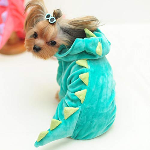 de animal de estimação de quatro patas de dinossauro Roupa adorável para cachorro Suprimentos para a