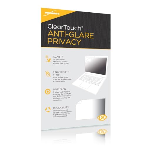 BoxWave Screen Protector Compatible With Atomos Shogun Studio - ClearTouch Anti-Glare Privacy (2-Pack), Privacy Screen Protector Flexible Film Anti-Glare