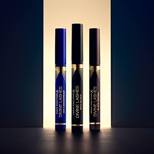 Max Factor Divine Lashes wodoodporny tusz do rzęs zwiększający objętość, lekka, kremowa formuła, hipoalergiczny, 03 - Waterproof Black