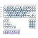 mintcaps Dreams White Blue Purple Keycaps Set 132 Keys Cherry Profile Doubleshot Custom Keycaps for Cherry MX Gateron Kailh Switches Mechanical Keyboards