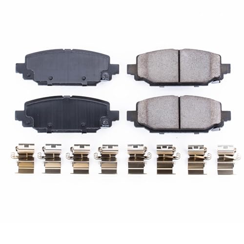 Image of PowerStop Rear Brake Pads for Jeep Wrangler 2018-25 - Z17 Ceramic Brake Pads with Installation Hardware, 17-6005