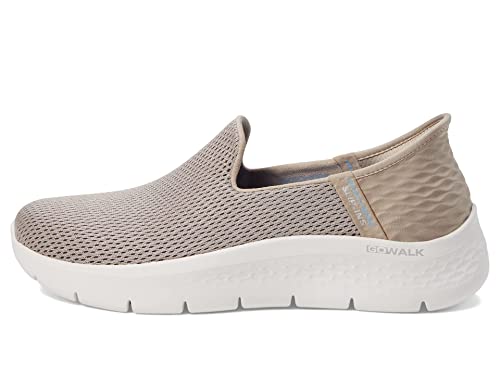 Skechers Damen Women's Hands Free Slip-ins Go Walk Flex-Relish Sneaker, Taupe/Blau, 38.5 EU Weit – Ansicht 4