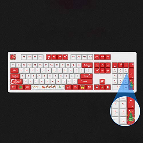 YU-NIYUT Wired Mechanical Keyboard 104 Keys Gaming Office Keyboard Computer Laptop Parts Exquisite and Beautiful Keycap for Mechanical Gaming Keyboard (ONLY KEYCAP)