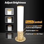 VUSIHOO Light Therapy Lamp 10,000 Lux Happy Sunlight Lamps UV-Free with 3 Color Temperatures, Adjustable Brightness,Timer & Memory Function, Sun Lamp, Full Spectrum Light for Home, Office - Image 3